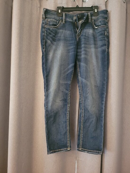 Silver Jeans Denim - Silver capri